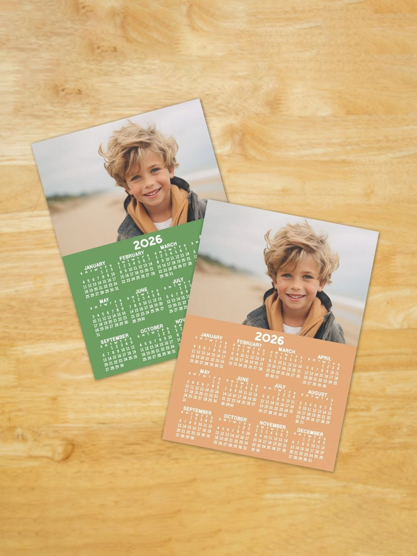 Custom Photo Magnetic Calendar 2026